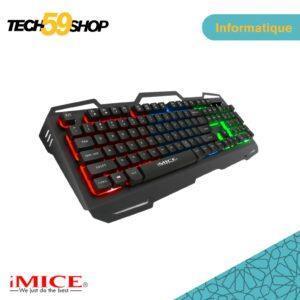 MICE AK-400 | Clavier Gaming Filaire USB | Rétroéclairage RVB