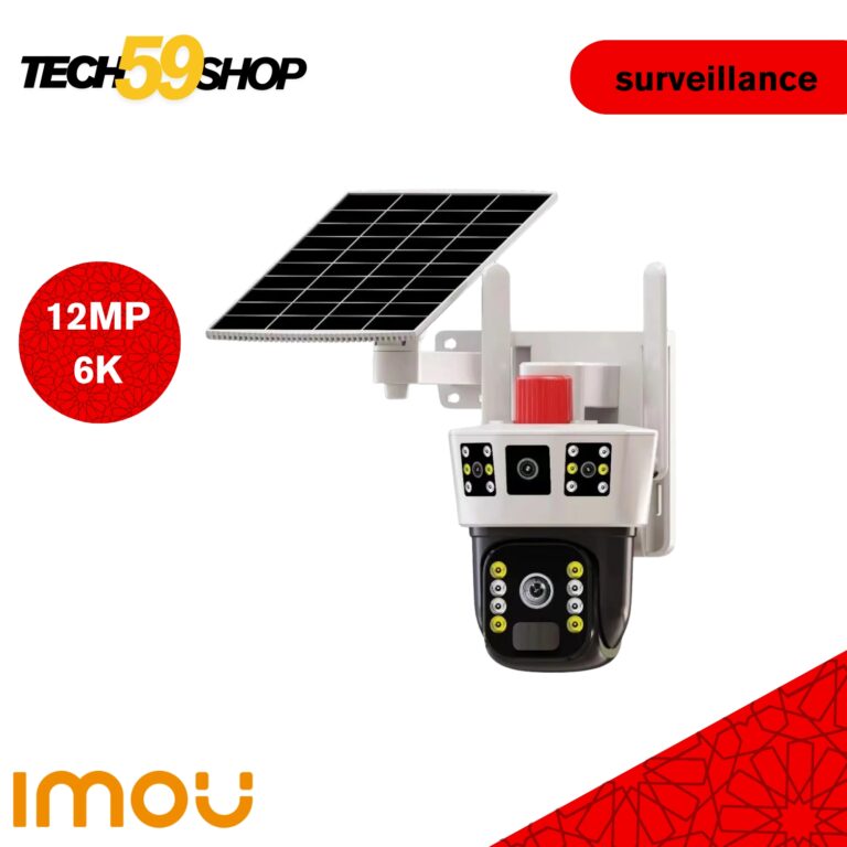 V380 Pro 6K 12MP | Caméra Solaire Autonome