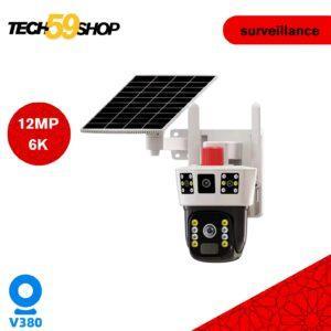 V380 Pro 6K 12MP | Caméra Solaire Autonome