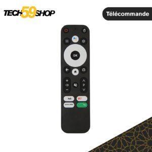 Télécommande Vocale MECOOL KM2 Plus | Google Assistant | Raccourcis YouTube & Prime Video | Android TV 4K