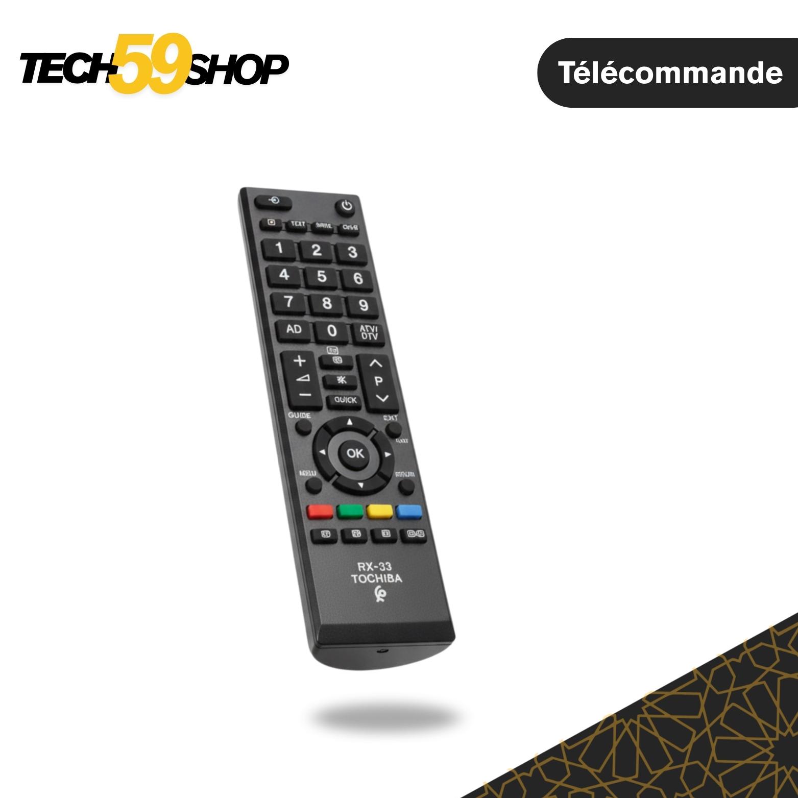 Télécommande TV de remplacement compatible (NOM DU PRODUIT)