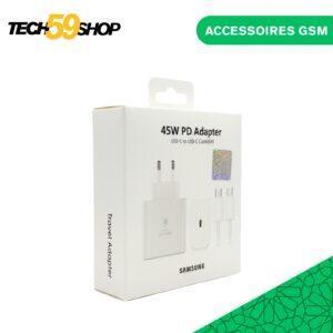 Chargeur Samsung 45W PD | Super Fast Charging 2.0 | USB-C 5A