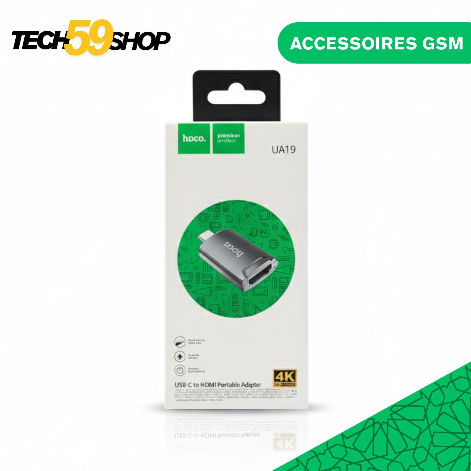 hoco-ua19-adaptateur-usb-c-vers-hdmi-4k-30hz